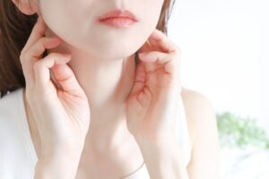 エラの張りが気になる女性